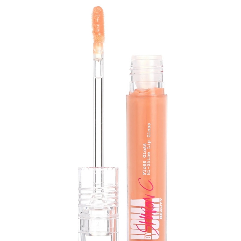 Sharon C Uoma Beauty peachy nude lipgloss